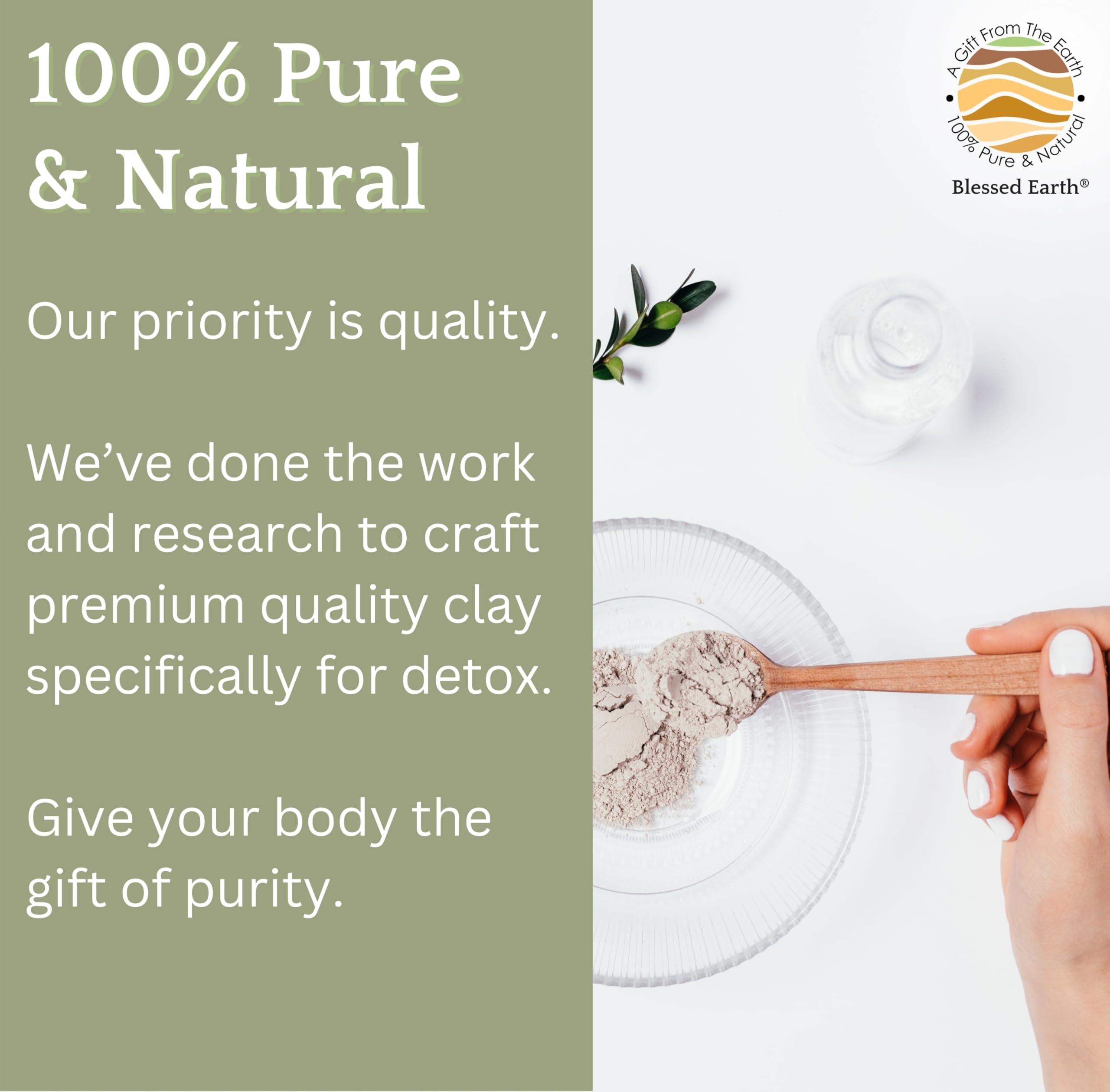 EvenbetterNow Blessed Earth Detox Clay Bath, 100% Pure Sodium Bentonite Therapeutic Grade - Removes Toxins, Impurities and Contaminants, by Evenbetternow LLC, 4 lbs (64 oz)