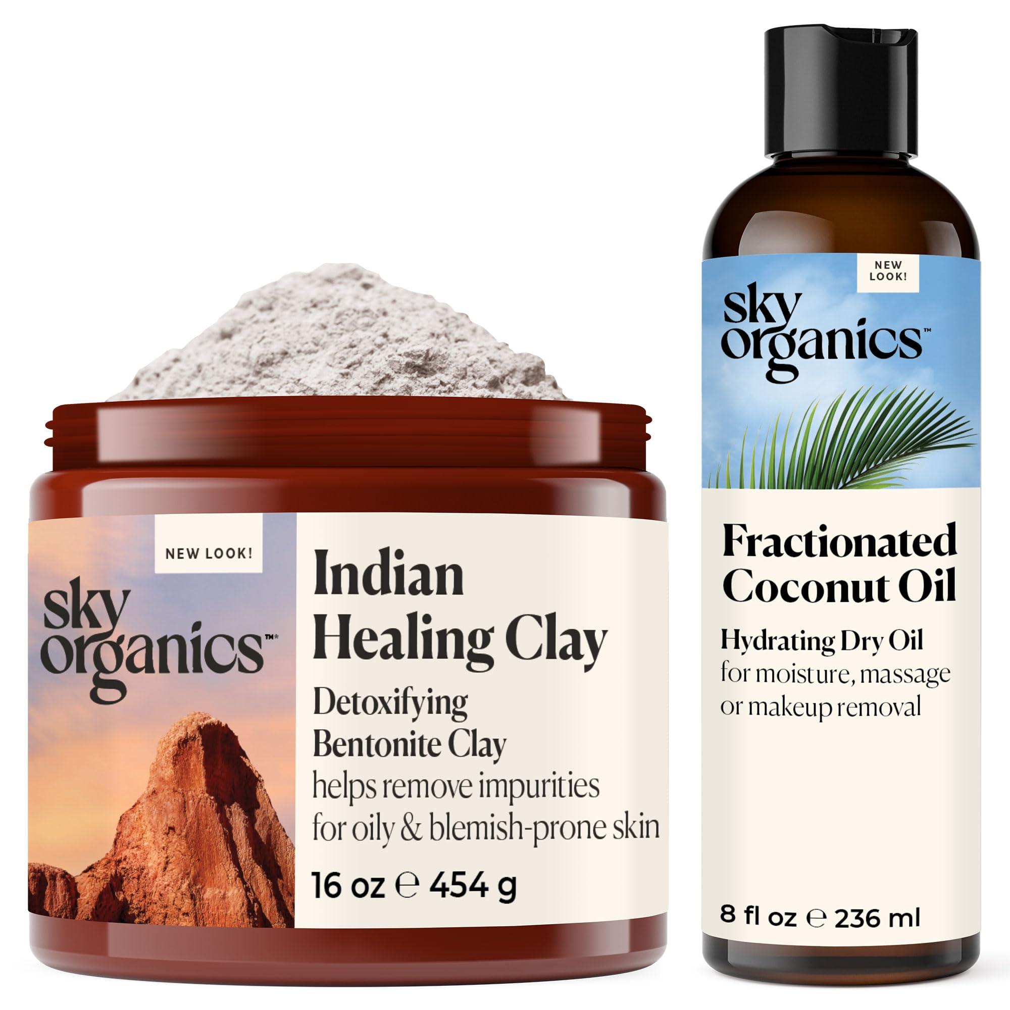 Sky Organics Sky Organics Indian Healing Clay & Fractionated Coconut Oil