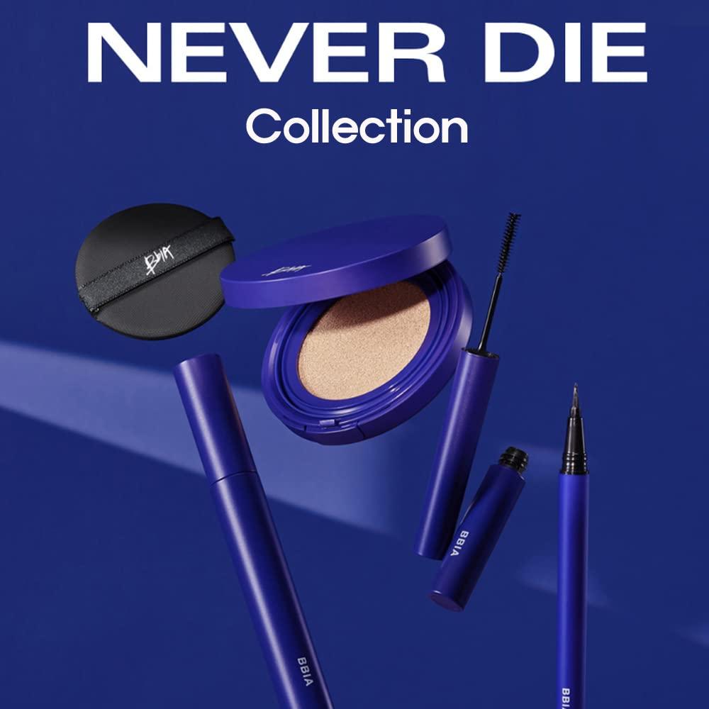 BBI@ BBIA BBIA Never Die Brush Eyeliner (02 MATTE BROWN) + Never Die Mascara (02 POWER BROWN) Bundle Set/Waterproof, No Smudging, Long-lasting, Korea Eye Makeup