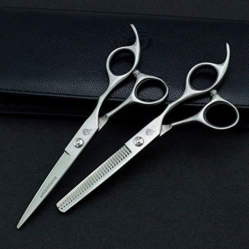 None Branded 6.0" Laser Wire Hair Scissors Micro Serrated Hairdressing Scissors Hairdresser Salon Professional Hair Cutting Shears Barber
