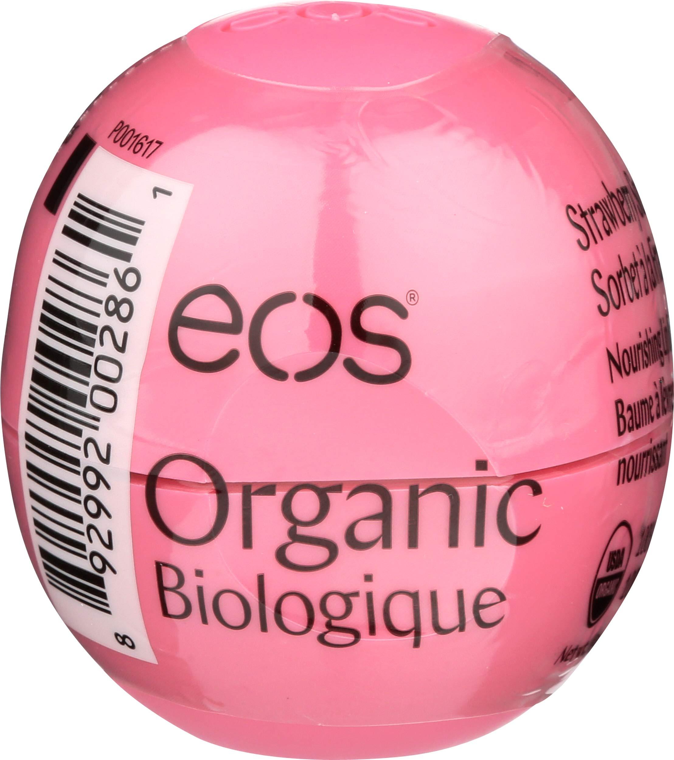 eos eos Lip Balm Smooth Sphere, Strawberry Sorbet, 0.25 Oz