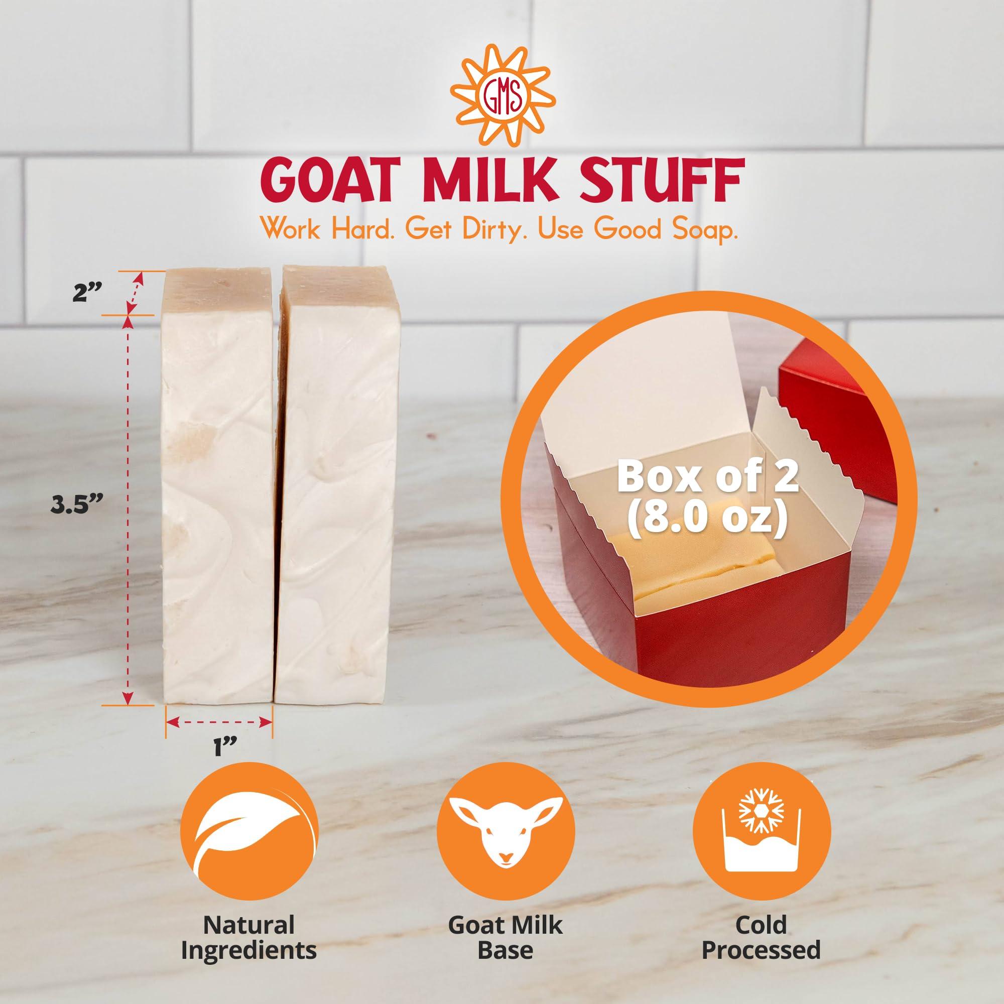 Goat Milk Stuff Goat Milk Stuff Goat Milk Soap - OCEAN SOAP | Handmade All-Natural, Goat Milk Soap Bars for Dry Skin Relief, Body & Face Wash for Men and Women, Bar Soap (Box of 2)