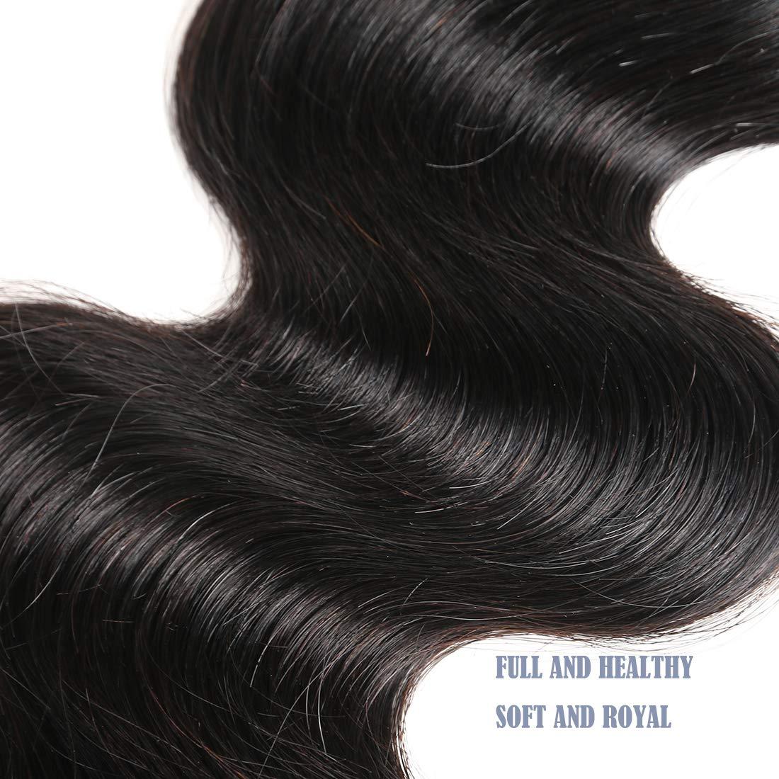 Luxnovolex Luxnovolex Brazilian Hair Bundles Body Wave Unprocessed 100% Human Hair Bundles Brazilian Virgin Short Human Hair Extensions 300g