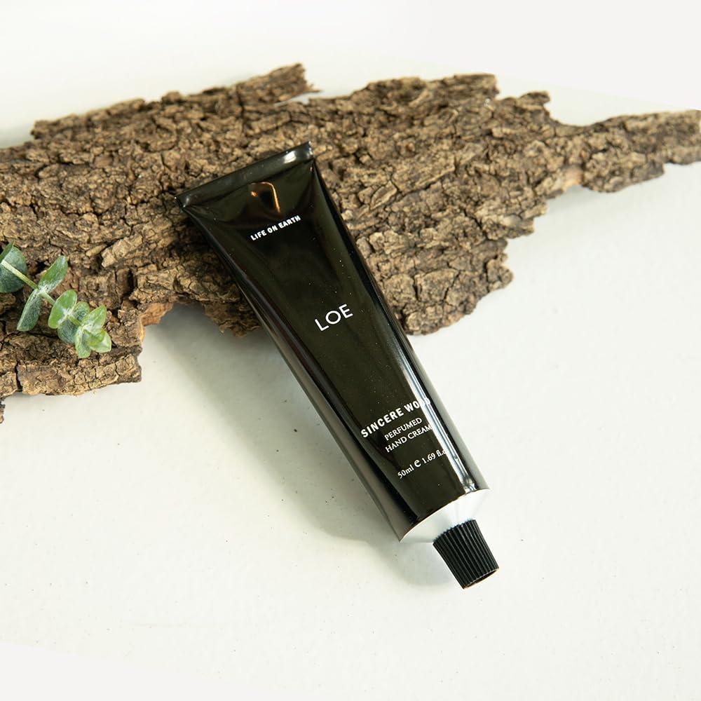 LOE LOE Life On Earth perfumed hand cream, 50ml/1.69fl oz (SINCERE WOOD)