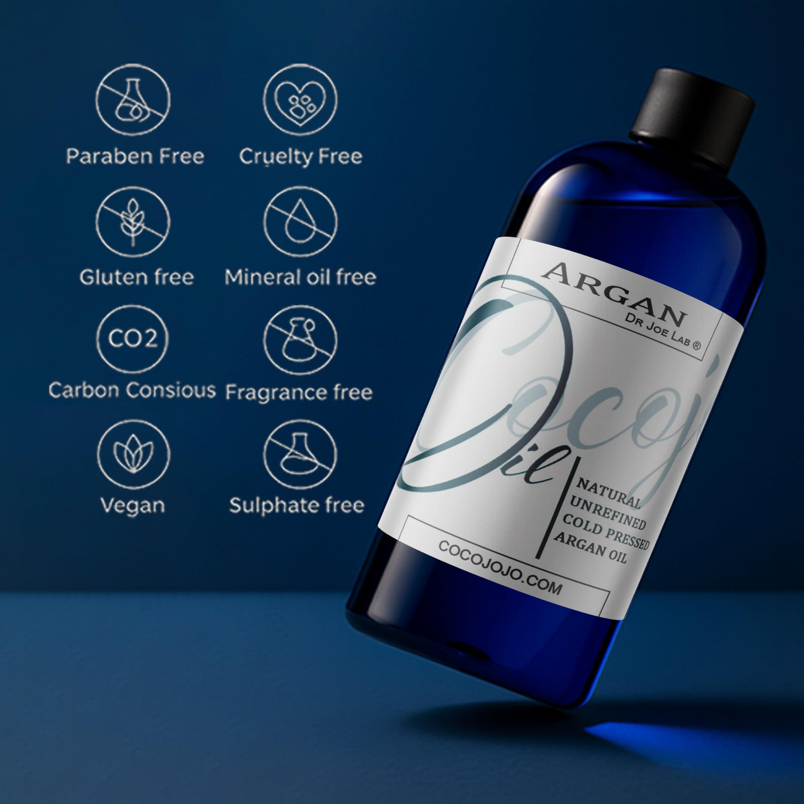 Dr Joe Lab Dr Joe Lab Argan Nut Oil 32 oz Pure Natural Moroccan Argon Nut Unrefined Cold Pressed Extra Virgin - for Hair Skin Body Nail and Beard - Moisturizing, Soothing, Hydrating, & Nourishing Marrakesh Oil