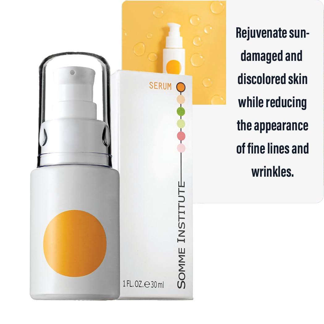 Somme Institute Anti-Aging Vitamin C Serum with MDT5 | Brightening Facial Serum | Somme Institute Skincare for Even Skin Tone | Collagen Production, Remove Fine Lines, Wrinkles, Hyperpigmentation | 1 Fl Oz