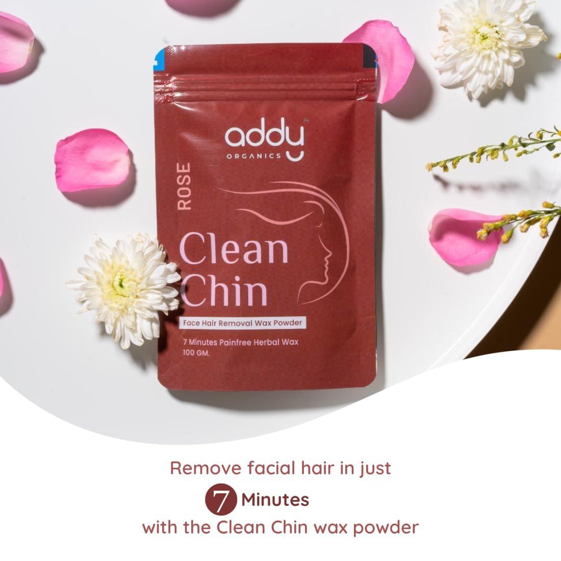 SHIVEEX STORE Herbal Face Wax Powder for Women (Rose) 7 minute Natural Painless Instant Hair Removal Cleans Dead Skin Cells D-Tan & Skin Unwanted Hair Organic Facial Wax Powder 100g, White