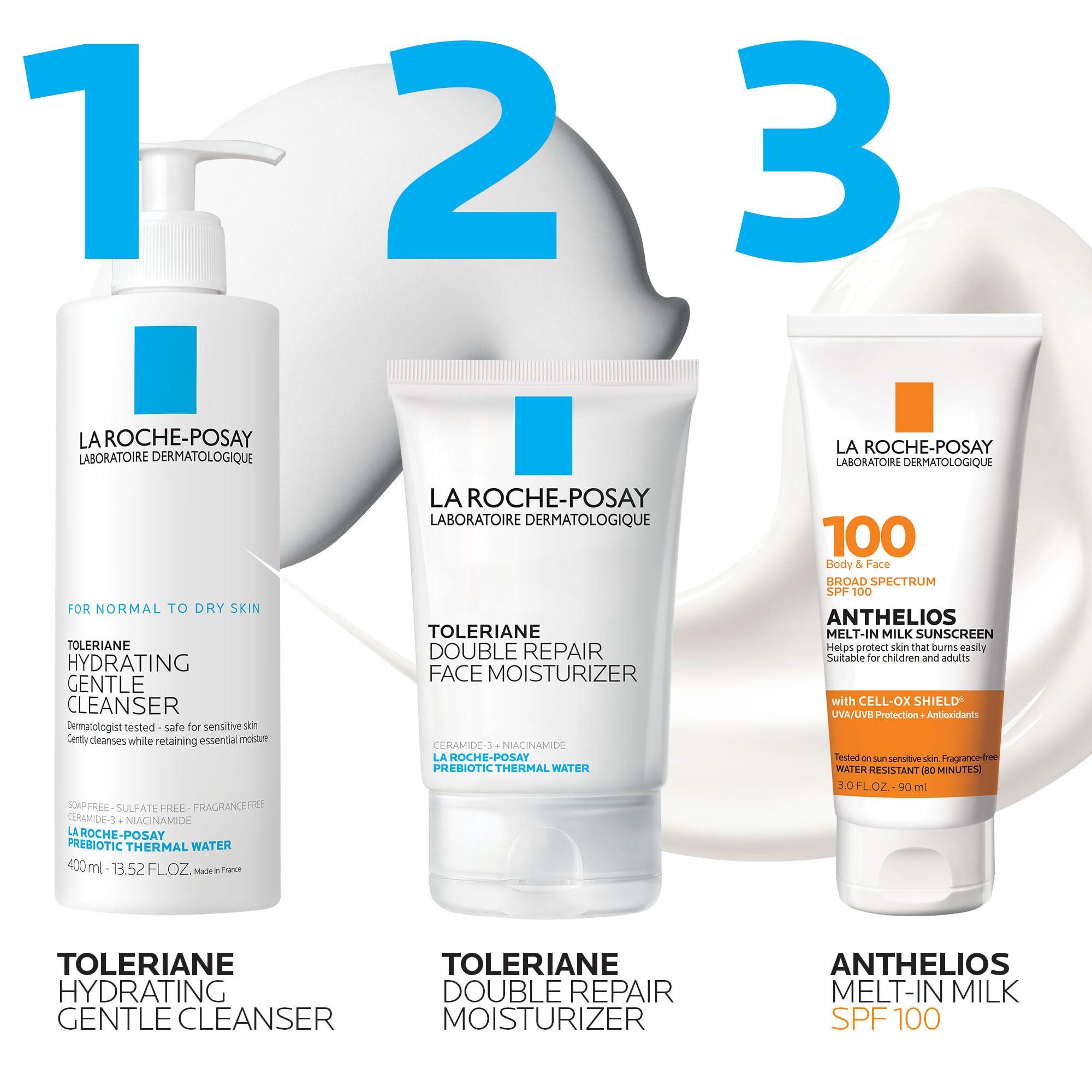 La Roche-Posay La Roche-Posay Anthelios Melt-In Milk Sunscreen SPF 100, Sunscreen For Body & Face, Broad Spectrum SPF + Antioxidants, Oil Free, For Sun Sensitive Skin, Oxybenzone Free