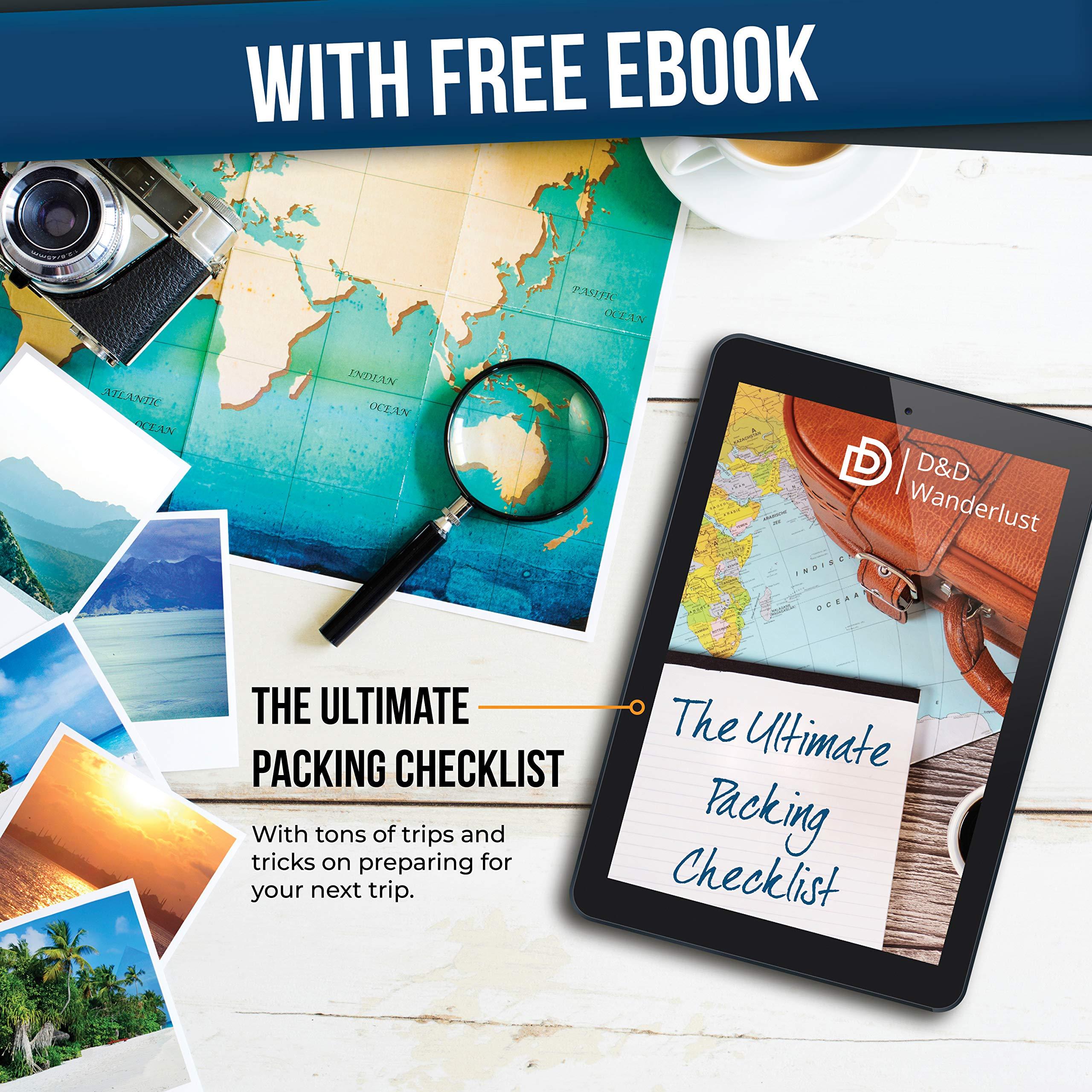 DD D&D Wanderlust D&D Hanging Travel Toiletry Bag for Men and Women  Large Cosmetics, Makeup and Toiletries Organizer Kit with 10 Compartments, YKK Zippers, XXL Metal Swivel Hook, Water-Resistant Nylon