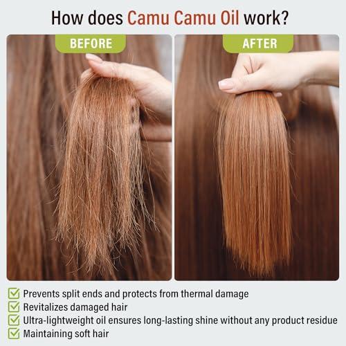 Bioken Bioken Enfanti Camu-Camu Oil Treatment  4 oz Revitalize Damaged Hair Leave-in Treatment Prevent Split Ends Create Shine Silky Smooth Hair