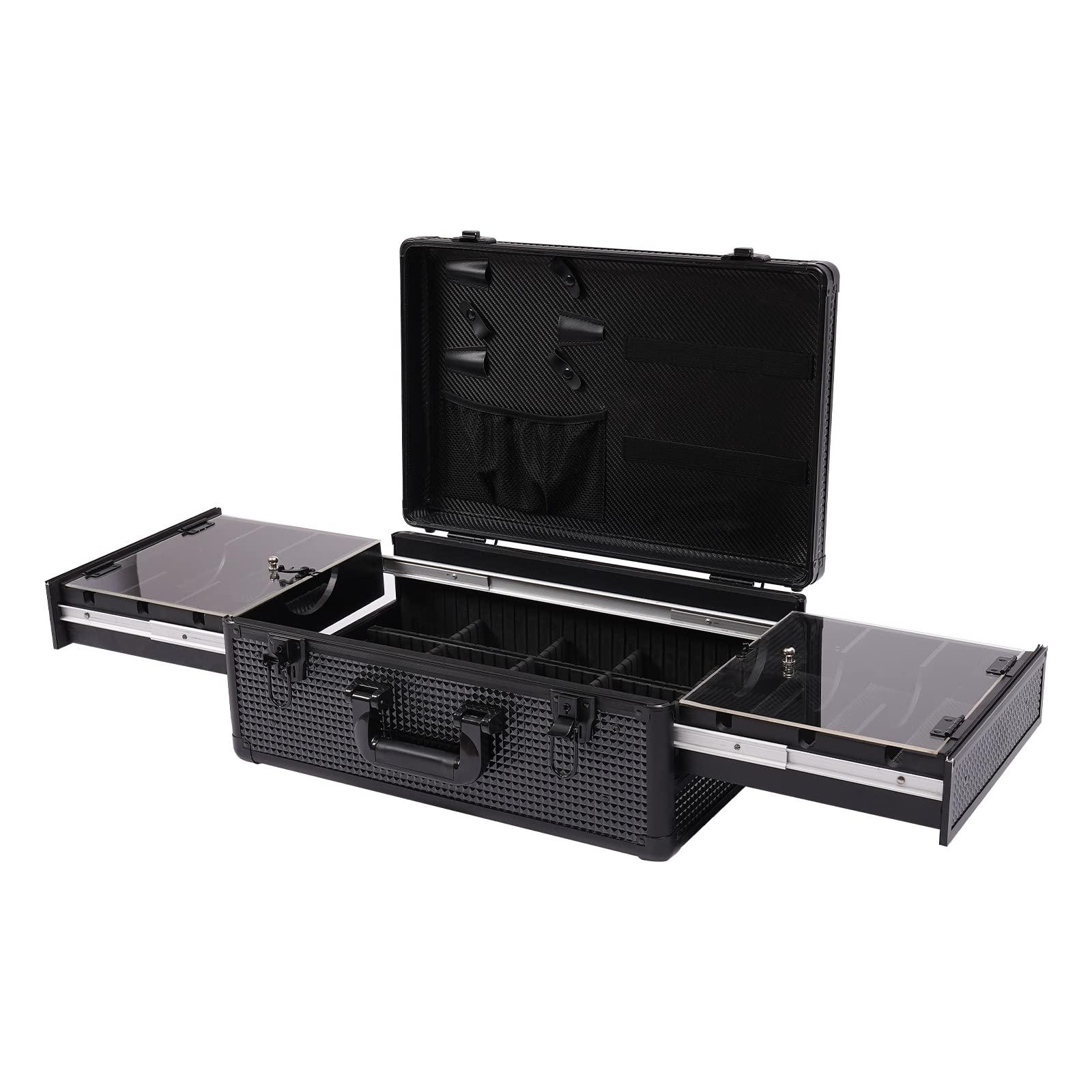 Hilberiazel Professional Barber Case, Detachable Hairdressing Tool, Professional Barber Travel Suitcase, for Hair Accessories and Hairdresser Supplies