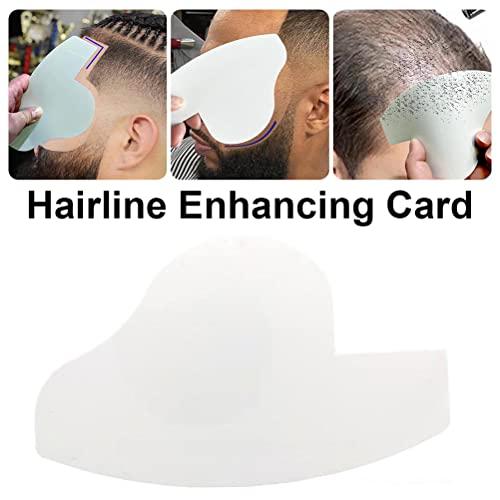 Pssopp Beard Shaper,Hair Dyeing Board with Hairline Enhancing Card Hair Styling Template for Edges Beard Lines Crisp Lines (white)