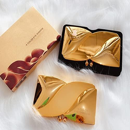 Impeccablery Glitter Eyeshadow Palette Makeup Set,10 Colors Shimmer Eyeshadow Palette Gold Eyeshadow Highly Pigmented Long Lasting Waterproof Sweatproof Professional Nude Eyeshadow Palette Make Up Palettes for Women Warm Natural Neutral Smokey Eye Eyeshadow Palet