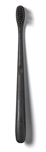 hello Hello Charcoal Infused Soft Bristle Toothbrush, Black, BPA Free, Vegan, Plant Based Handle, 1 Count (Pack of 6)