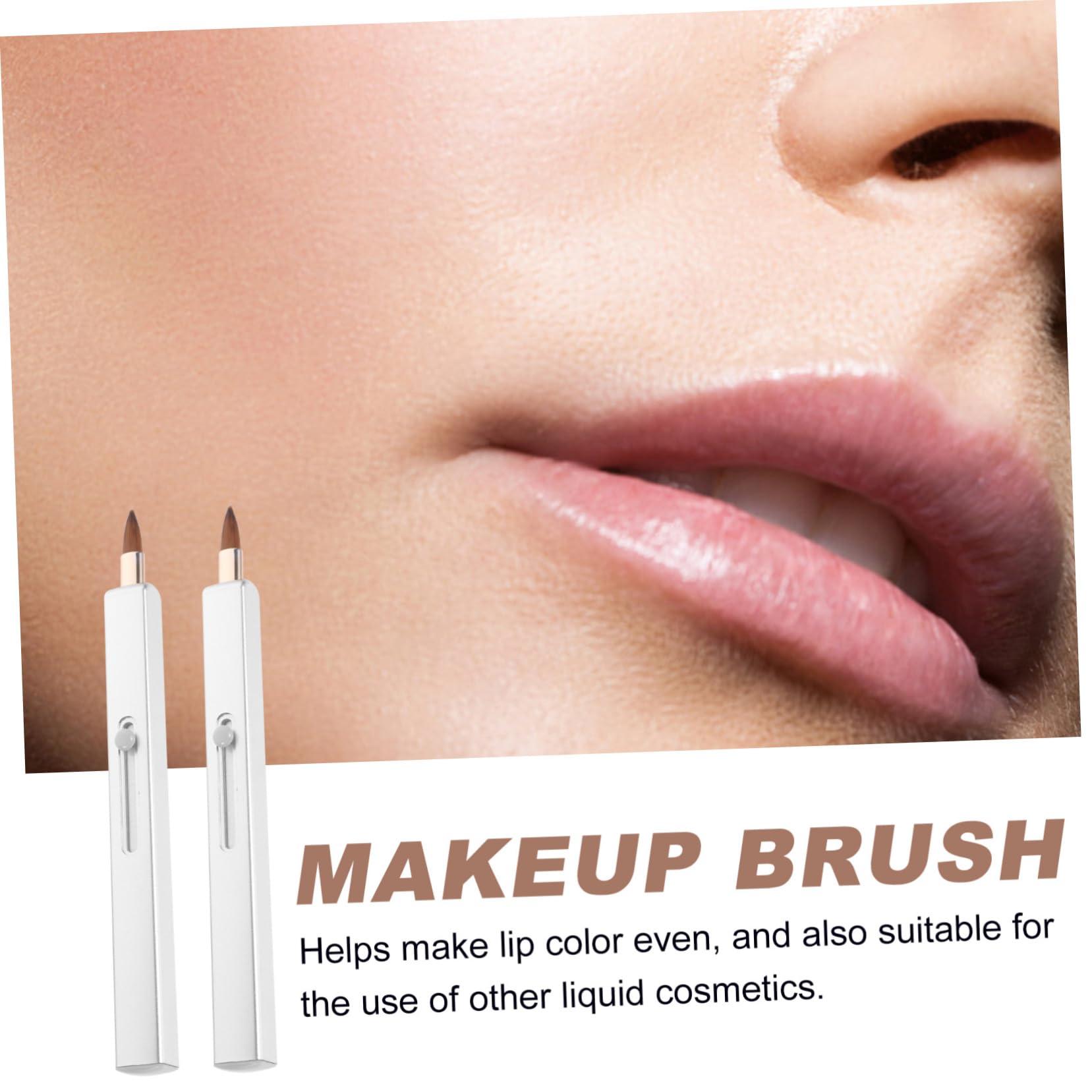Baluue Baluue Lipstick Makeup Brush Set Retractable Lip Brush Single Head Lip Applicator Portable Lip Liner Brush Women's Makeup Tool