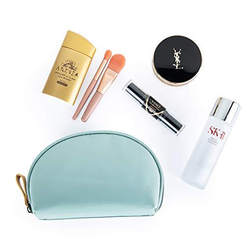 Hekyip Hekyip Half Moon Cosmetic Beauty Bag for Purse Travel Handy Makeup Pouch for Women Girls (Mint)