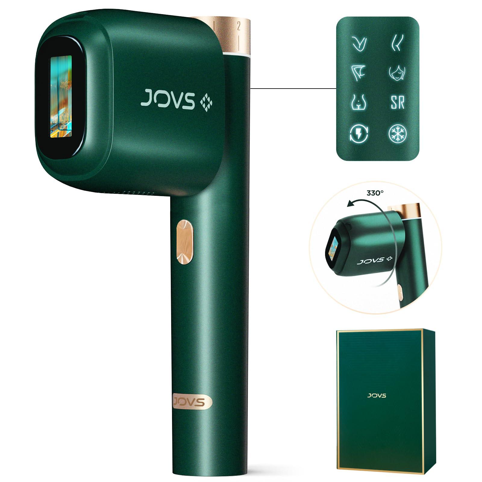 JOVS JOVS Laser Hair Removal, [24J Energy] IPL Hair Removal for Women and Men, 37F Painless Sapphire Ice-Cooling Tech, 6 Modes for Whole Body Hair Removal Device, 2 in 1 Skin Rejuvenation, 330 Rotation