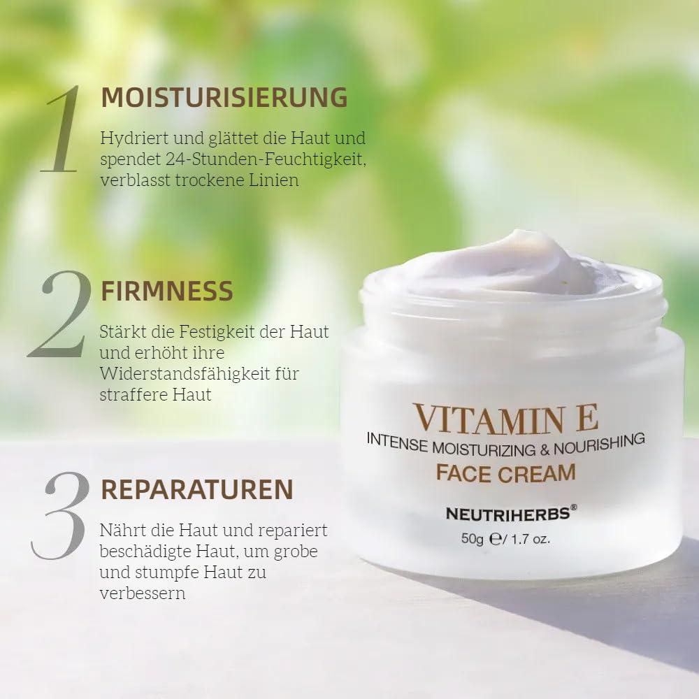 Neutriherbs Neutriherbs Vitamin E Face Cream,Day and Night Facial Moisturizer for Women and Men, Nourishing and Hydrating Fit for Sensitive Skin - 1.7 oz