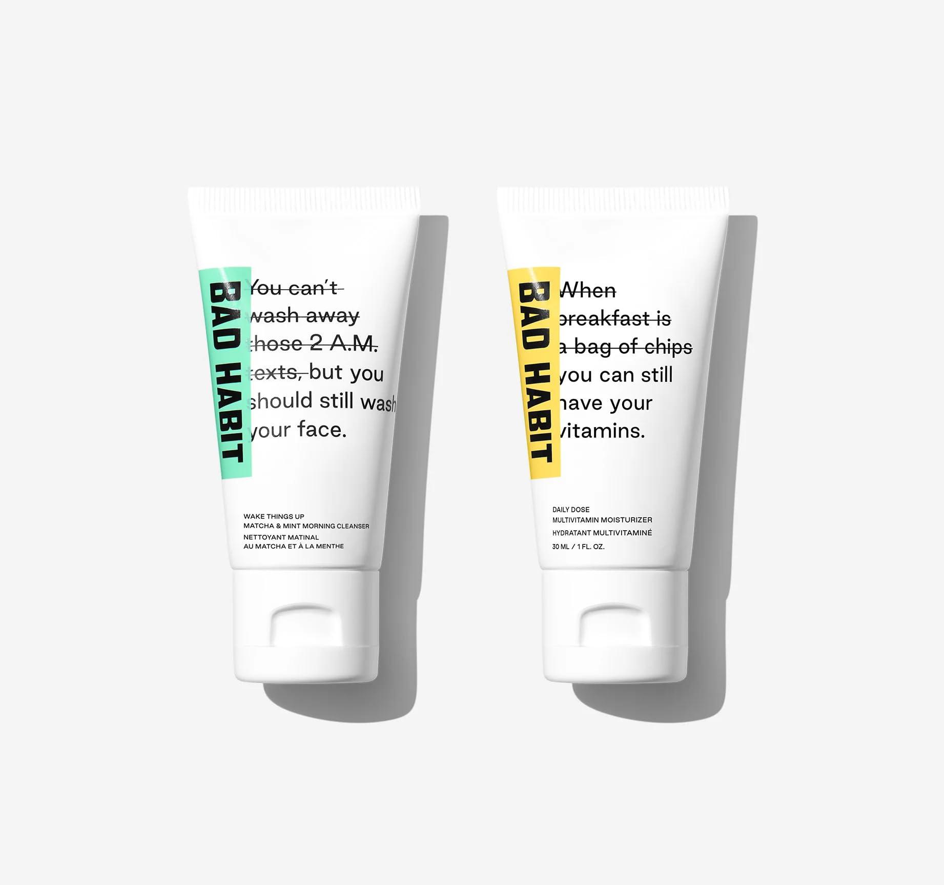 Bad Habit Bad Habit Wake Things Up and Daily Dose Skin Care Travel Set