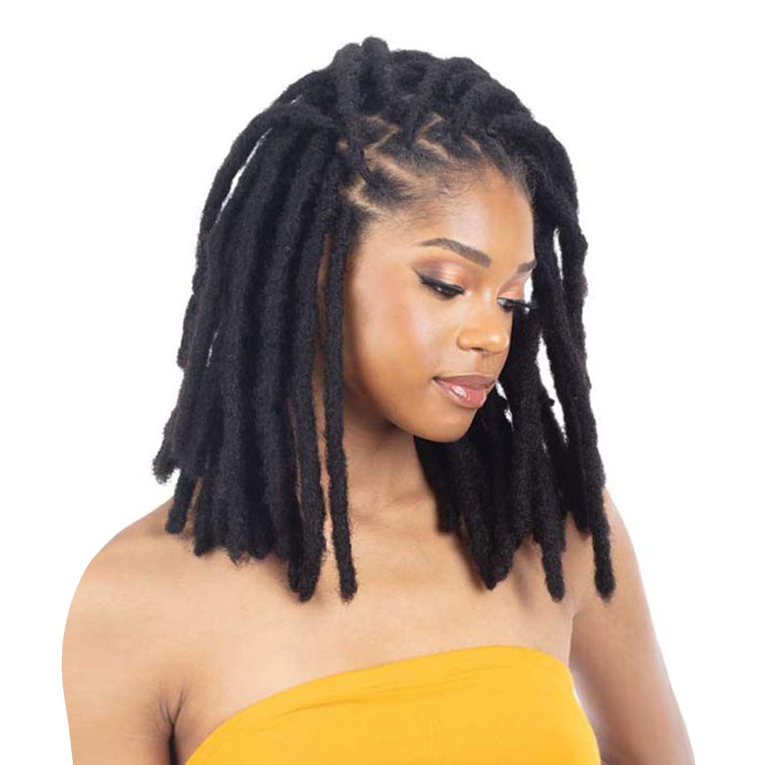 Shake-N-Go Shake-N-Go Natural Virgin Human Hair Braids Ibiza Human Hair Loc (8\"-12\") (10 Inch, NATURAL)