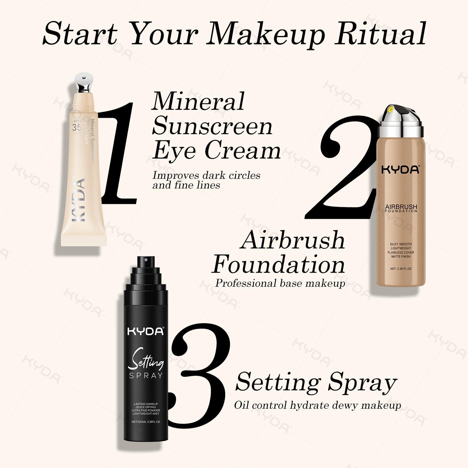 KYDA KYDA Mineral Sunscreen Eye Cream, SPF 35, 3-in-1 Under Eye Cream for Dark Circle and Fine Lines