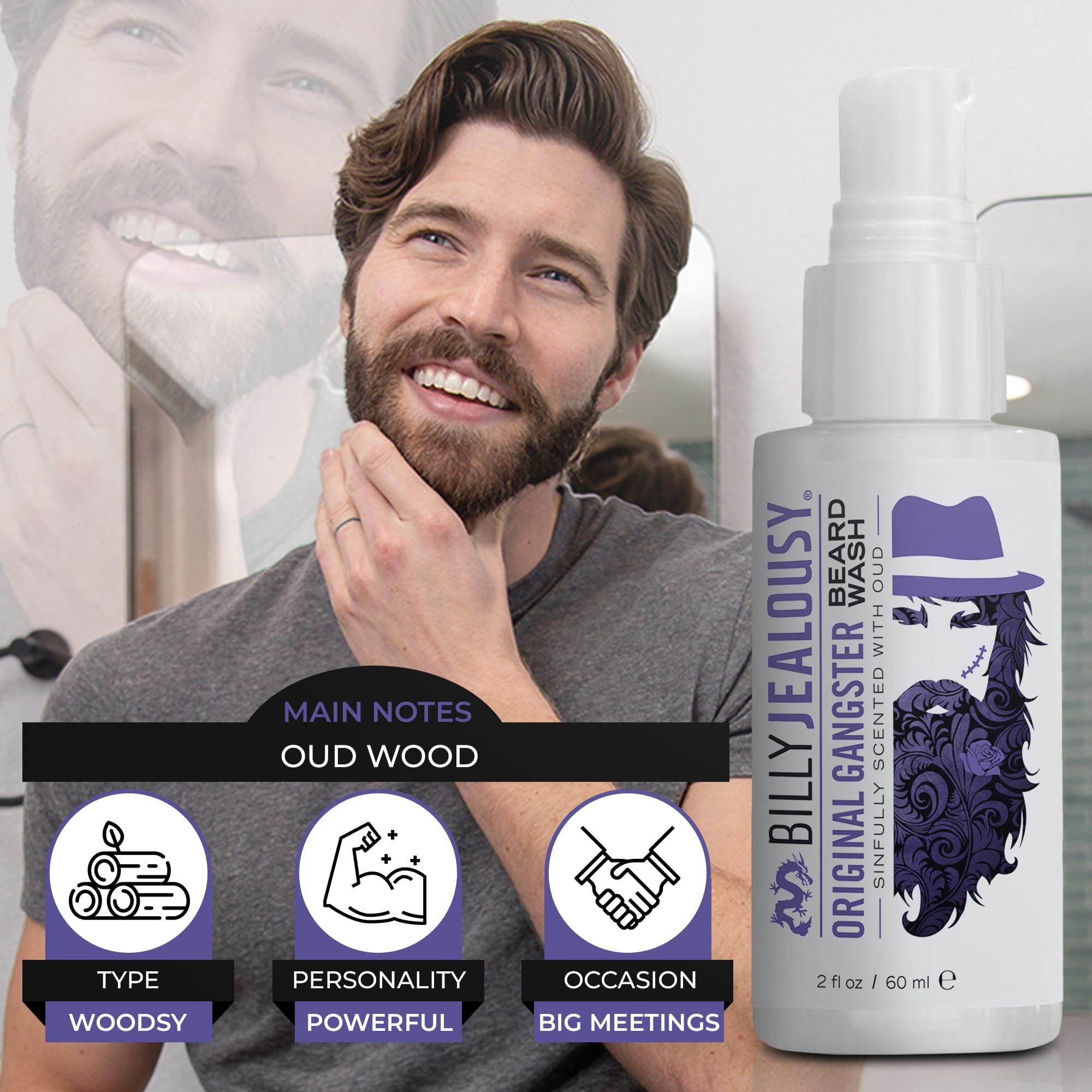 Billy Jealousy Billy Jealousy Beard Oil for Men, Weightless, Low Shine, and Hydrating Beard Moisturizer for Softer Hair, Helps Prevent Itching and Flakes, Original Gangster, 2 Fl Oz