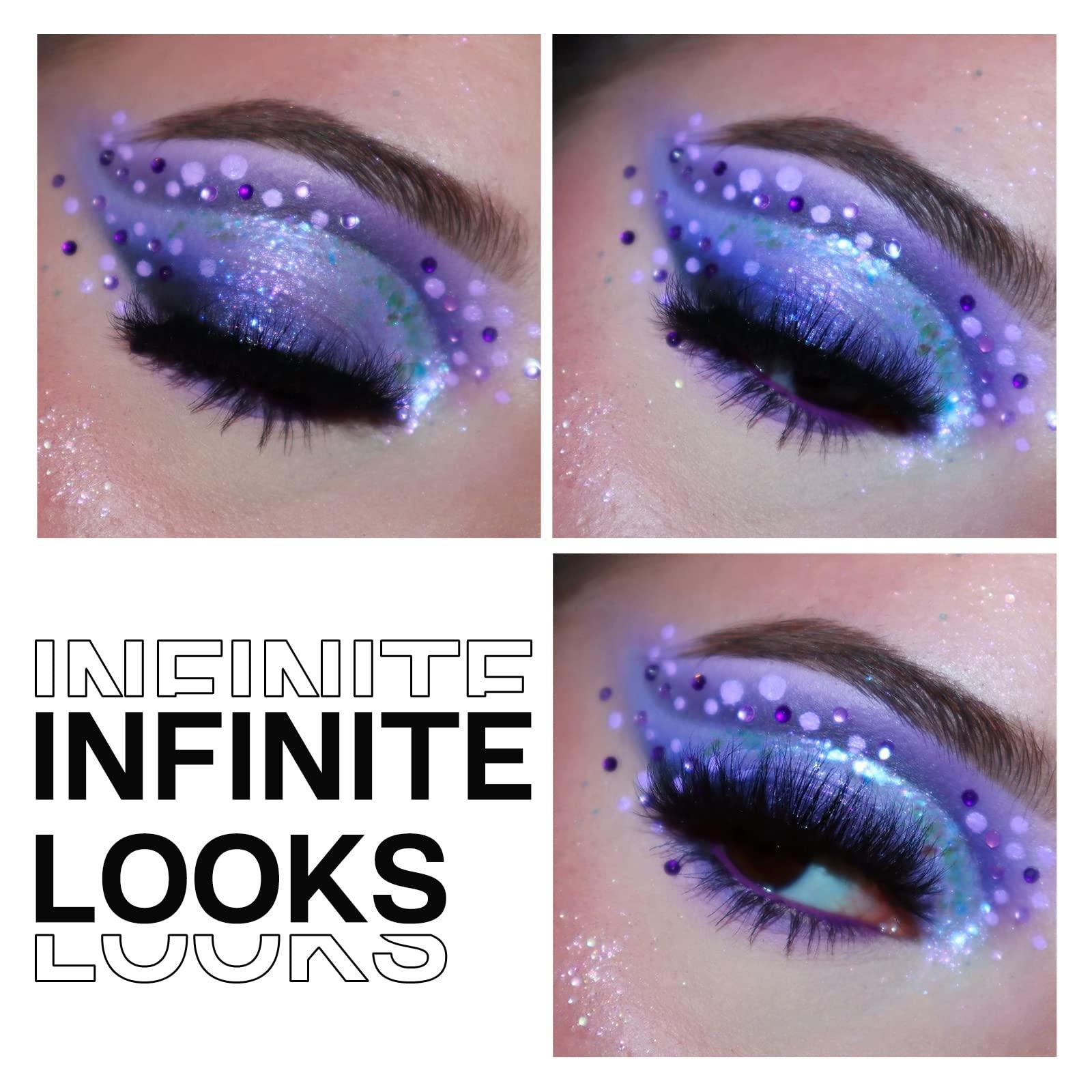 BEPHOLAN BEPHOLAN Eyeliner Pencil and Eyeshadow Palette,Purple Eyeliner,Blue Purple Shifting Colors Glitter Waterproof Eyeliner,24h Long-Lasting Metallic Colored Eyeliner Pen,Purple-Blue Shifting