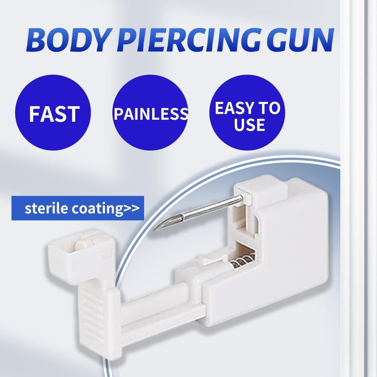 Lovamis Lovamis 5PCS Professional Body Piercing Kit for Eyebrow/Belly Button/Lip/Tongue/Nose, Safe Piercing Gun Kits, Body Piercing Needle Tool Kits Stainless Steel for Women Men(eyebrow piercing kit)