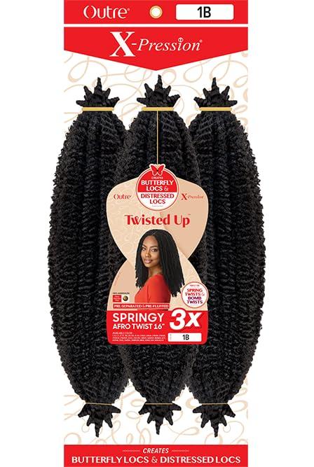 Outre Outre X-Pression - Twisted Up - Springy Afro Twist 16\" 3X 5 Packs (CHAMPAGNE AMBER)