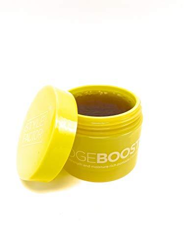 EDGEBOOSTER Style Factor Edge Booster Strong Hold Water-Based Pomade - Super Shine & Moisture 3.38oz (YELLOW QUARTZ)