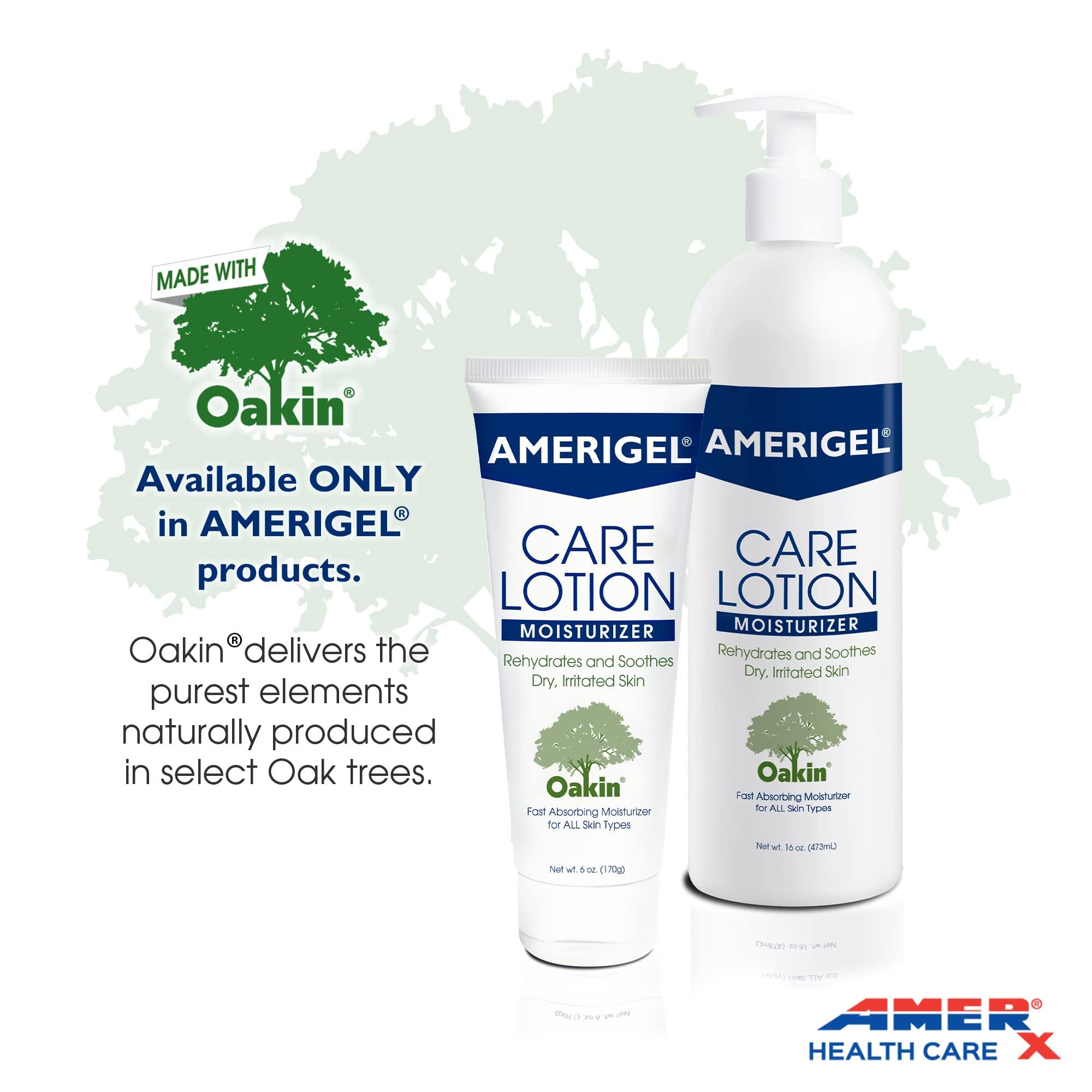 AMERIGEL AMERIGEL Care Lotion Bundle - Hypoallergenic Moisturizer (6 oz.) Rehydrates & Soothes Dry Skin - Care Lotion for Diabetic Skin Care (16 oz.) Soothes Irritated Skin