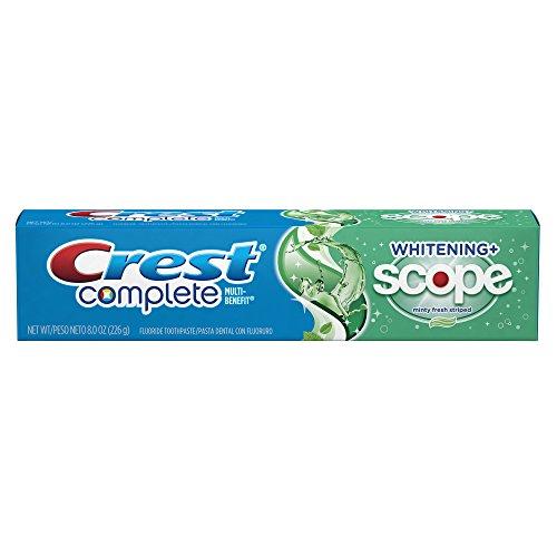 Crest Crest Complete Whitening Plus Scope Minty Fresh Toothpaste, 8-Ounce (Pack of 4)