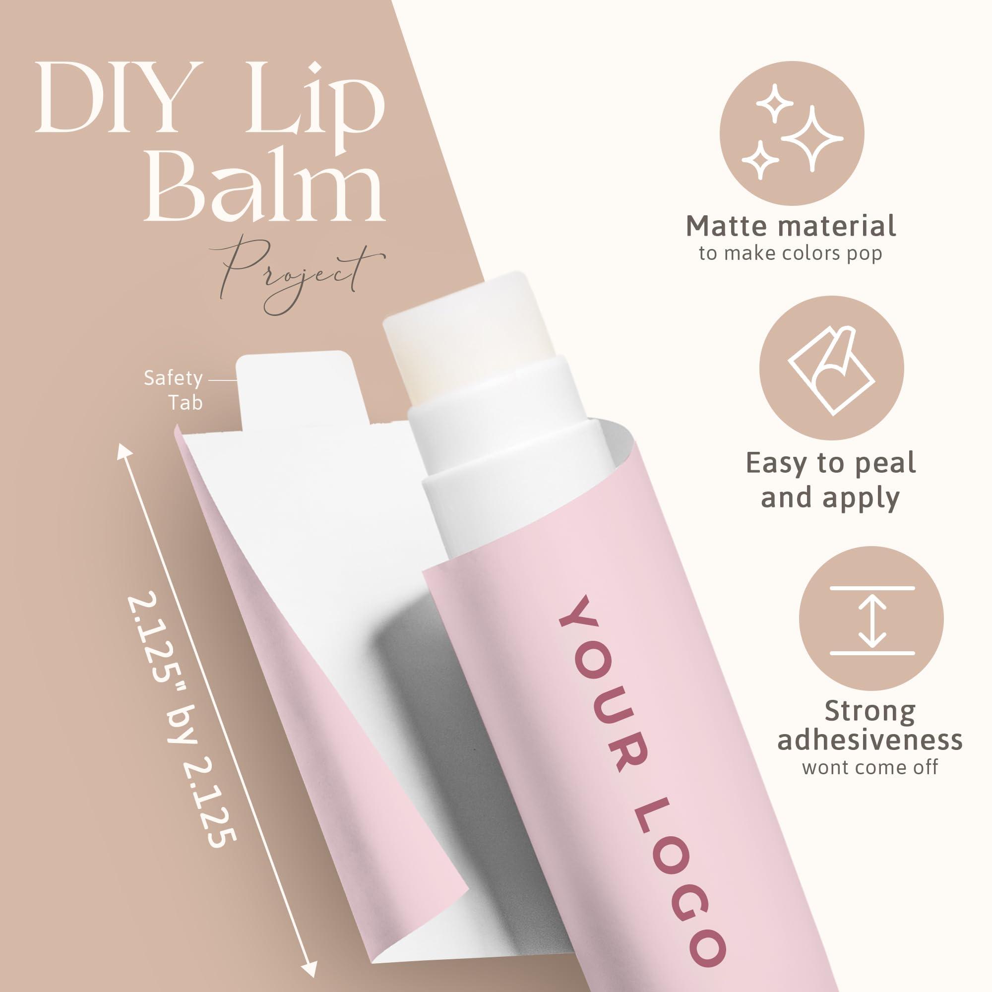 Belladonna Custom Lip Balm Bulk - Personalized Lip Balm Labels - Made in USA Natural Ingredients Vitamin E Shea Butter - Custom Chapstick Bulk Lip Balm Tubes For Party & Wedding Favors (Peppermint, 40 Pack)