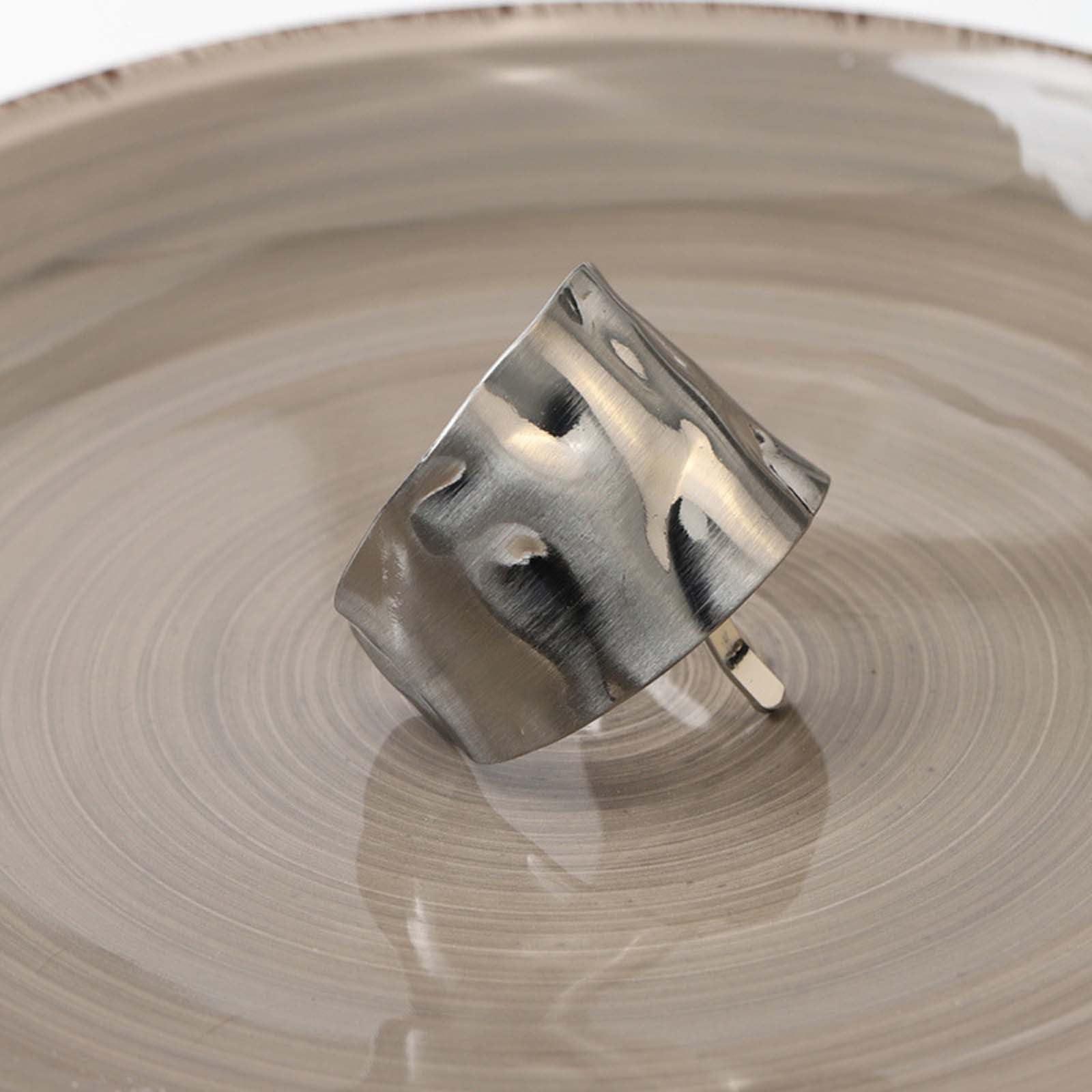 Generic Ponytail Holder Hair Clips, Lava High Ponytail Buckle Hair Cuff, Metal Dress Up Hair Ring, Cuff Hair Tie,Gold Ponytail Cuff,Long Tail Clip with Hooks (Silver (1PC), Narrow side)