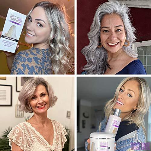 BOLD UNIQ Bold Uniq Purple Shampoo, Conditioner & Mask Bundle. Eliminates Brassy Yellow tones. Lightens Blonde, Platinum, Ash, Silver & Grays. Paraben & Sulfate Free. Vegan & Cruelty Free.
