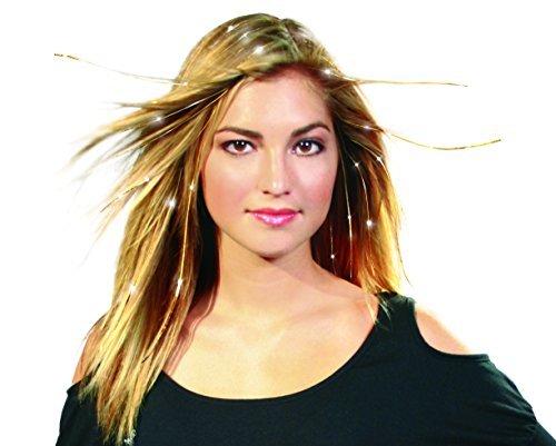 Mia Beauty Mia Bling String, Hair Tinsel, Sparkly Hair Extensions on Spools, 500 Feet, 10 clips, for Women, Hair Stylists and Girls - Hologram Pink and Silver