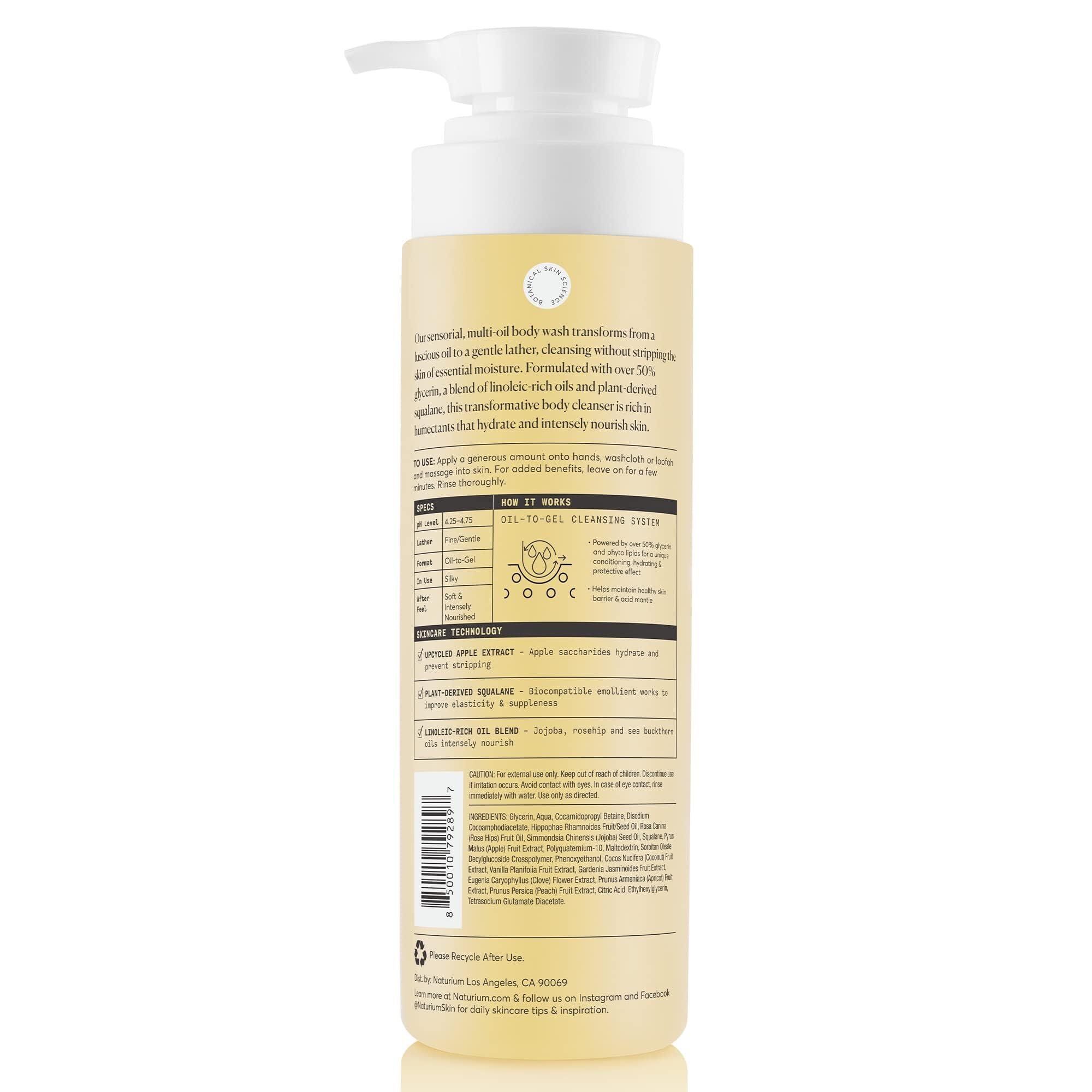 Naturium Naturium The Glow Getter Multi-Oil Hydrating Body Wash, Gentle Cleanser, 16.9 oz