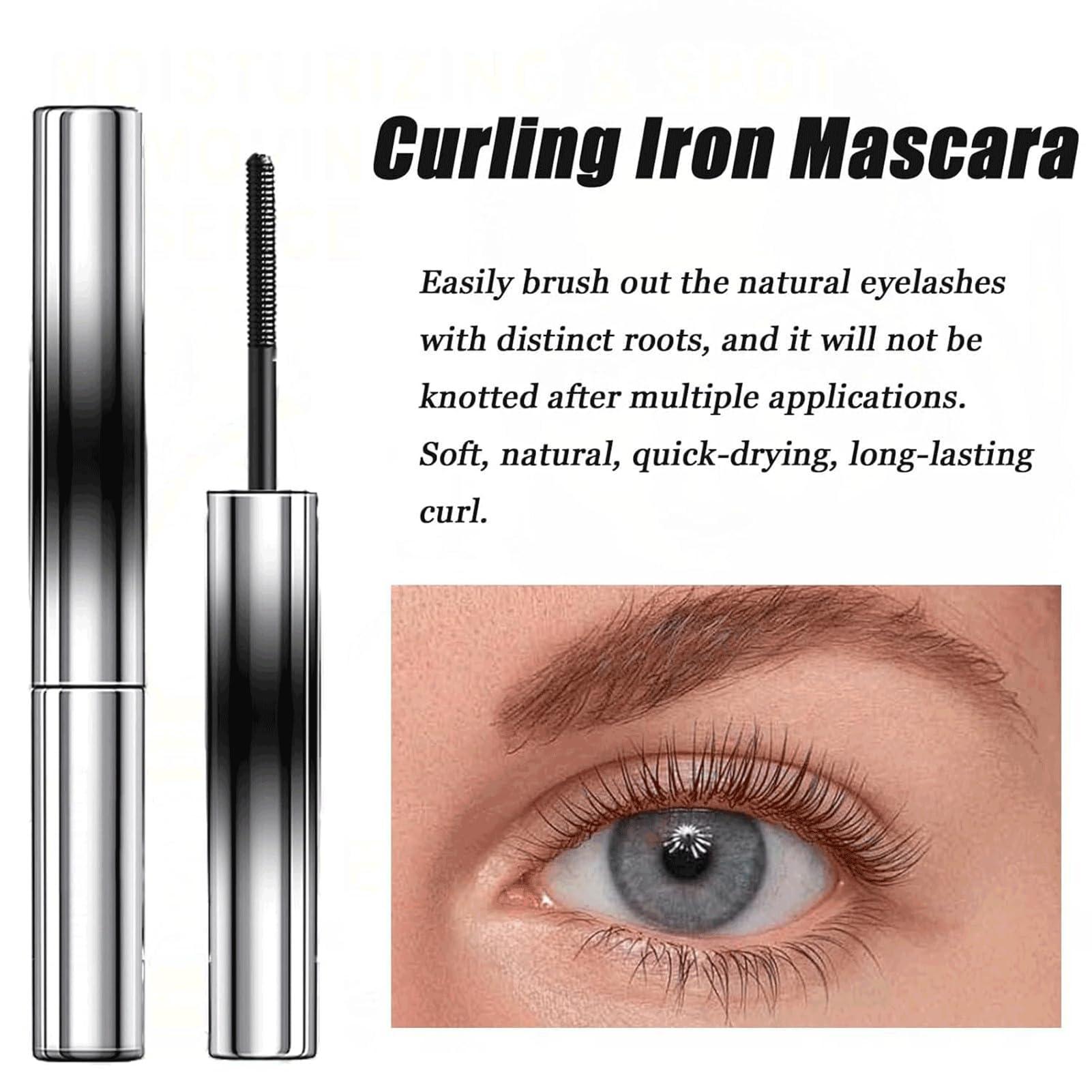 Generic Generic Judy Doll Iron Wand Mascara, Judy Doll 3D Curling Eyelash Iron Mascara, Lashtitan Iron Wand Mascara, 3D Curling Iron Mascara for Long and Smooth Eyelashes (Brown)