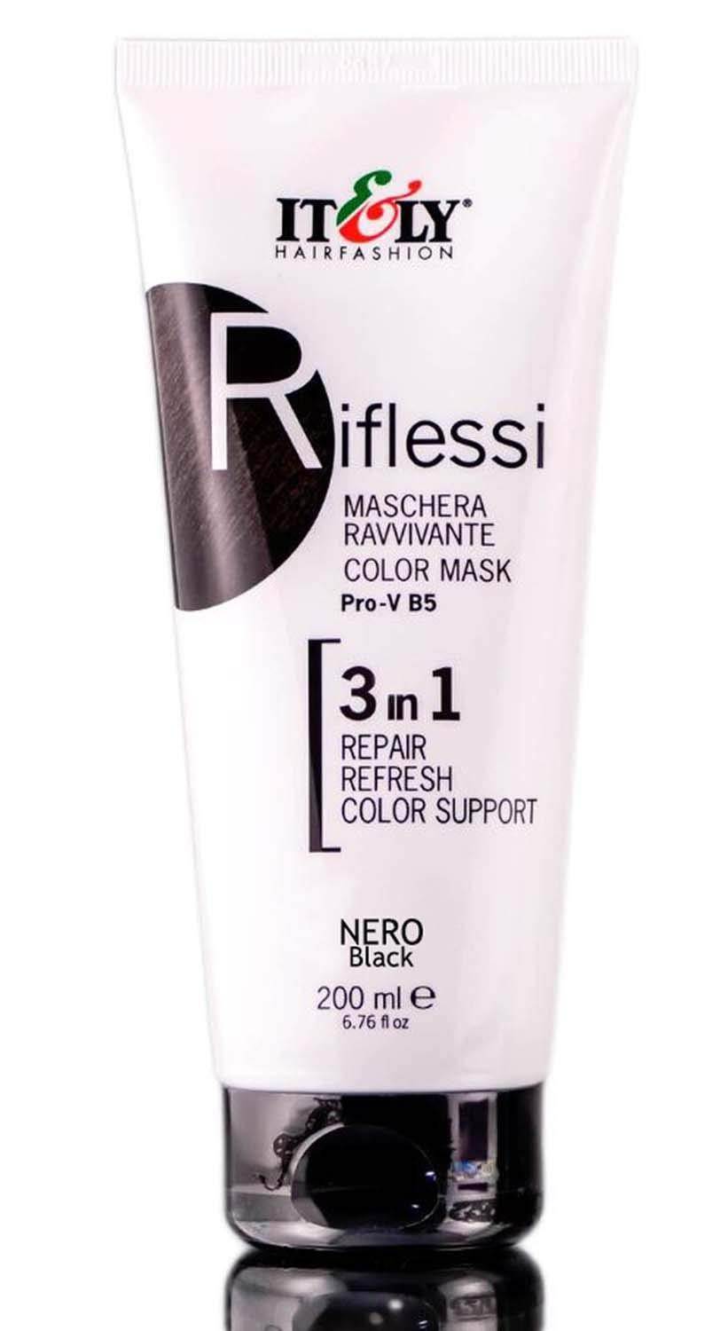 IT&LY Hair Fashion IT&LY ITLY RIFLESSI COLOR RENEWAL MASK MASQUE - 6.76oz NERO BLACK