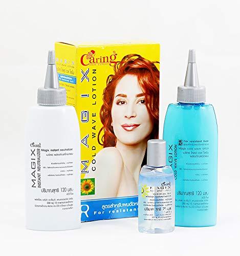Caring Caring Magic Cold Wave Lotion Formula R For Resistant Hair Perm Volumizing Hair Natural Curls & Curly Permed Beautiful Texture Curling Wavy Hair Permanent Long Lasting