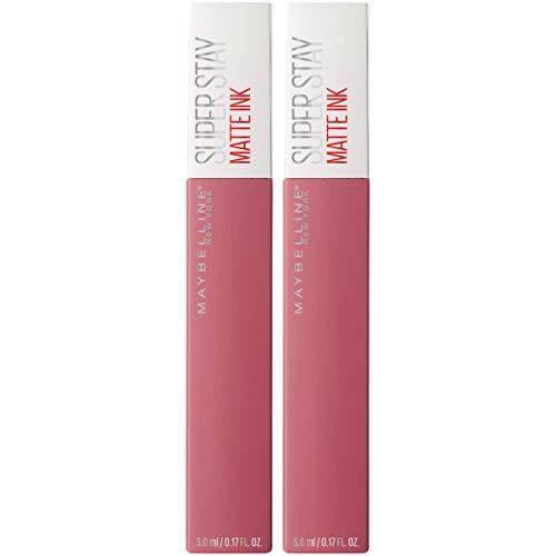 Maybelline New York Maybelline SuperStay Matte Ink Liquid Lipstick, Lover, Pack of 2