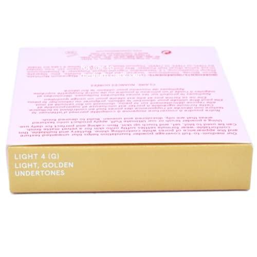 One size One size Patrick Starrr Turn Up The Base Versatile Powder Foundation - Light 4 (G) Light, Golden Undertones Face Pressed Makeup Medium-to-Full Coverage, Soft Matte Finish 0.28 Ounce