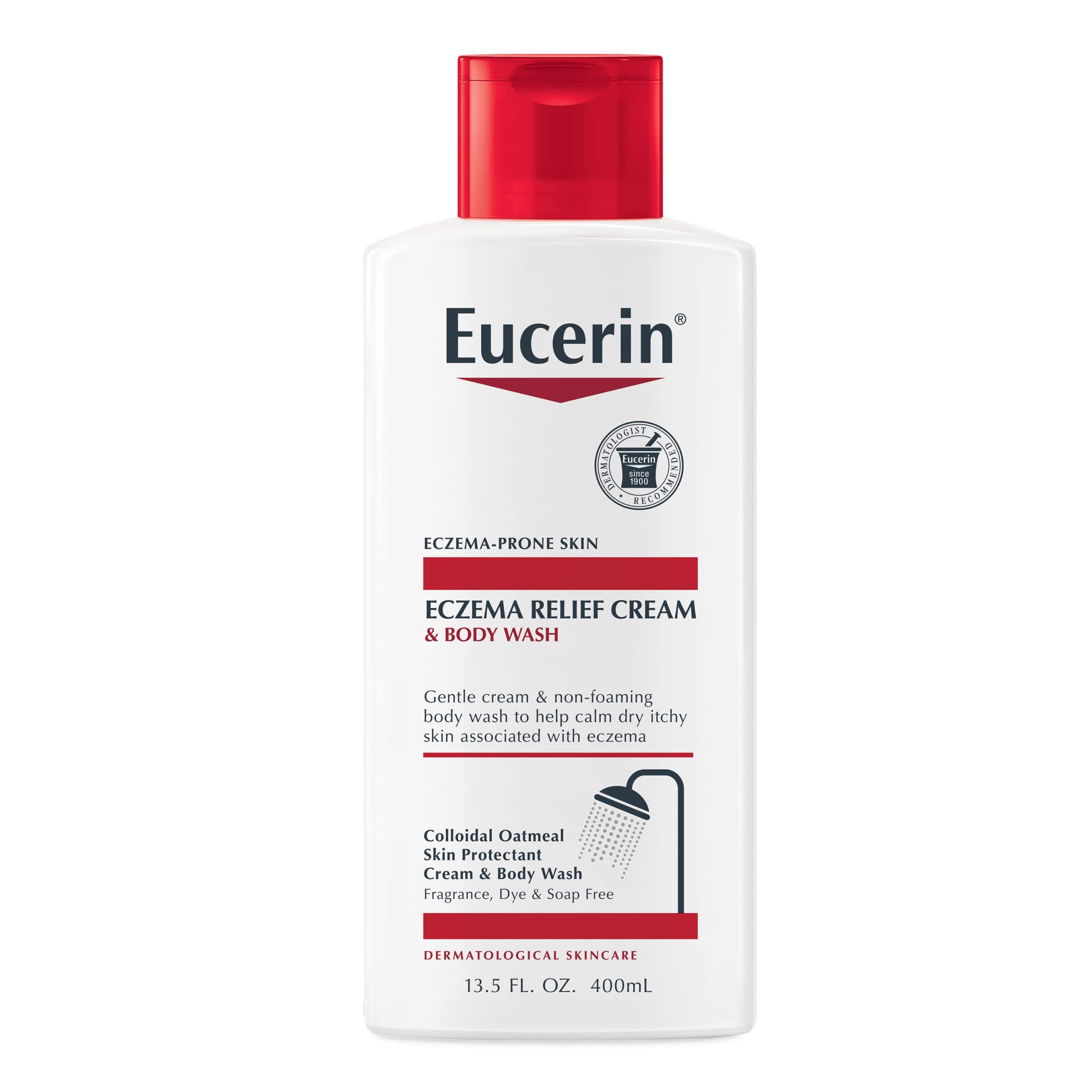 Eucerin Eucerin Eczema Relief Cream Body Wash, Eczema Body Wash with Colloidal Oatmeal, Ceramide-3 and Licorice Root Extract, 13.5 Fl Oz Bottle