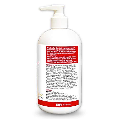 BeautyFit BeautyFit BeautyBum Pump Redefining Muscle Toning Lotion - Tightens Skin and Improves Appearance - Enhances Natural Elasticity and Firmness - Sculpt and Tone Problem Areas - Vanilla Shuga - 16 oz