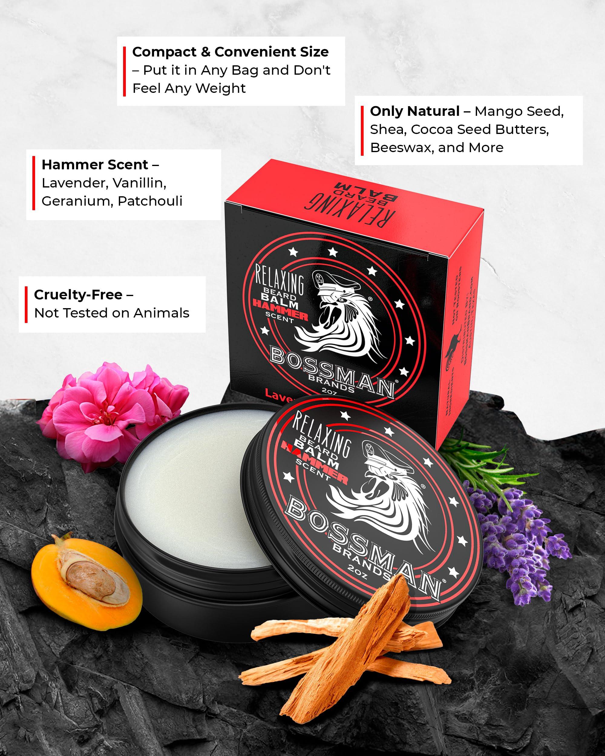 Bossman Bossman Beard Oil Jelly and Relaxing Beard Balm Combo- Hammer Scent