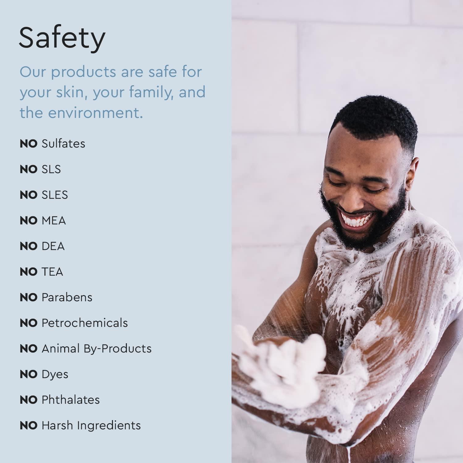 Puracy Puracy Body Wash, Natural Body Wash, 98.6% Pure Plant Ingredients, Moisturizing Shower Gel for Women Men Kids, Body Soap for Dry Sensitive Skin. Gently Scented with Citrus & Sea Salt, 12 Oz