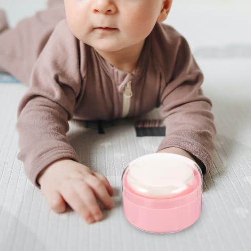 KOMBIUDA KOMBIUDA 2Pcs Loose Powder Puff Containers with Puffs Dusting Powder Boxes for Body Powder Travel-Friendly Cosmetic Puff for Home -go Use