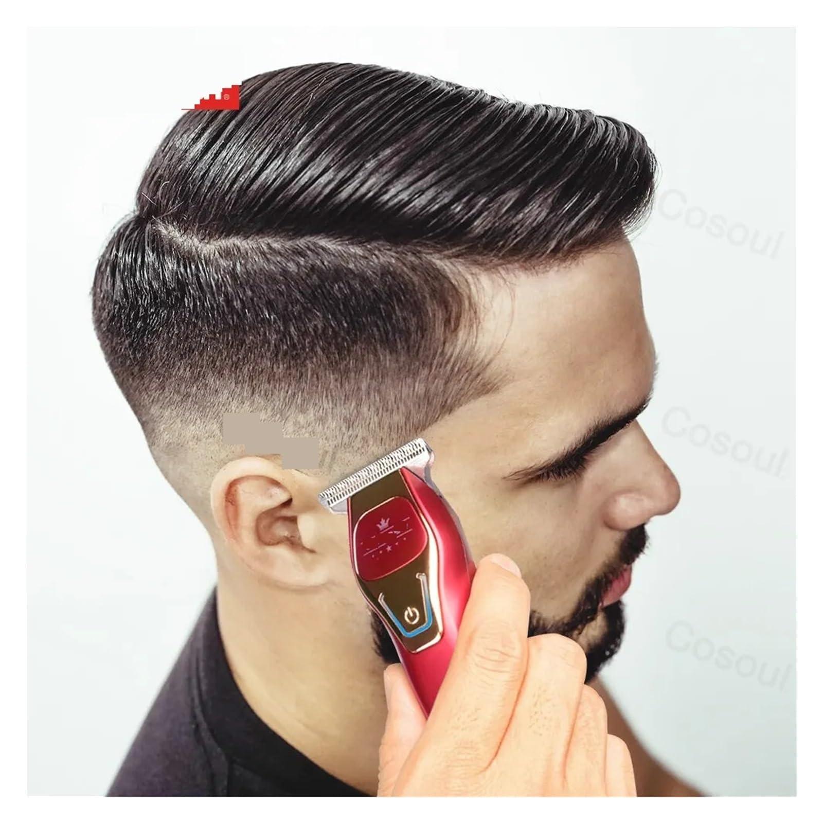 ONWEBAYK Razors Hair Trimmer Mini Portable Electric Hair Clipper Small Hair Clipper Bald Head Hair Trimmer Barber Haircut Shaver(Fashion Red)