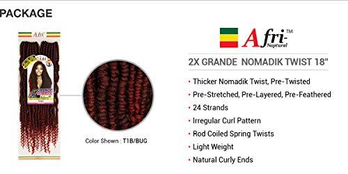 Mane Concept MULTI PACK DEALS! Mane Concept Passion Twist Crochet Braids Pre-Stretched 2X Grande Nomadik Twist 18" (1-PACK. 2)