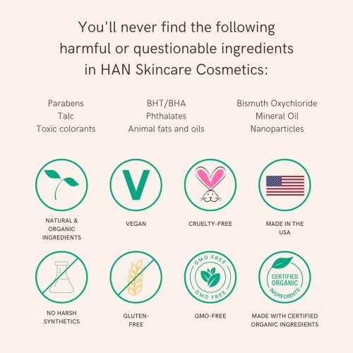 HAN HAN Skincare Cosmetics Vegan, Cruelty-Free, Clean Multistick, Coral Hibiscus